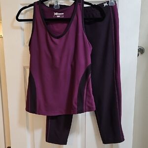 Xersion Women's Two Tone Purple Workout Set